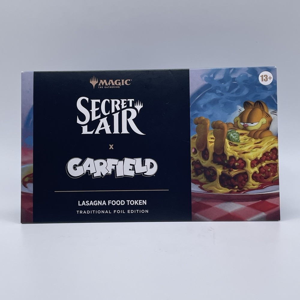 Magic The Gathering Secret Lair x Garfield Lasagna Food Token Foil SEALED